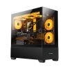 Slika Bit Force SPARK ARGB-TG3 Midi Tower ARGB Gaming PC ATX kućište bez napajanja, crno