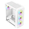 Slika Bit Force SWAN ARGB-4 Gaming Midi Tower ATX kućište bez napajanja, bijelo