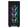Slika Sharkoon ELITE SHARK CA300T RGB Tower E-ATX kućište bez napajanja, prozirna prednja/bočne stranice, prednji/stražnji ventilatori 4×120mm, crno