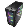 Slika Sharkoon REV300 Midi Tower E-ATX kućište bez napajanja, prozirna bočna stranica, RGB ventilatori prednji 3×140/stražnji 3×120/gornji 1×120, crno