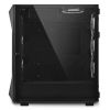 Slika Sharkoon REV300 Midi Tower E-ATX kućište bez napajanja, prozirna bočna stranica, RGB ventilatori prednji 3×140/stražnji 3×120/gornji 1×120, crno
