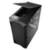 Slika Sharkoon REV300 Midi Tower E-ATX kućište bez napajanja, prozirna bočna stranica, RGB ventilatori prednji 3×140/stražnji 3×120/gornji 1×120, crno