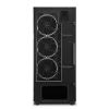 Slika Sharkoon REV300 Midi Tower E-ATX kućište bez napajanja, prozirna bočna stranica, RGB ventilatori prednji 3×140/stražnji 3×120/gornji 1×120, crno
