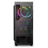 Slika Sharkoon RGB WAVE Midi Tower ATX kućište bez napajanja, prozirna bočna stranica, prednji/stražnji RGB ventilatori 4×120mm, crno