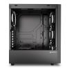 Slika Sharkoon RGB WAVE Midi Tower ATX kućište bez napajanja, prozirna bočna stranica, prednji/stražnji RGB ventilatori 4×120mm, crno