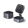 Slika UGREEN 2in1 Qi2 Magnetic Foldable punjač, 15W, sivi