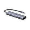 Slika USB Hub 3.2 7-port UGREEN USB-C HUB na 1xUSB-A 3.2, 2xUSB-C 3.2, 1xSD/TF čitač memorijskih kartica, 1xUSB-C za napajanje, 1x HDMI, sivi