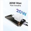 Slika UGREEN zidni punjač 20W, 1×USB-C, GaN, bijeli