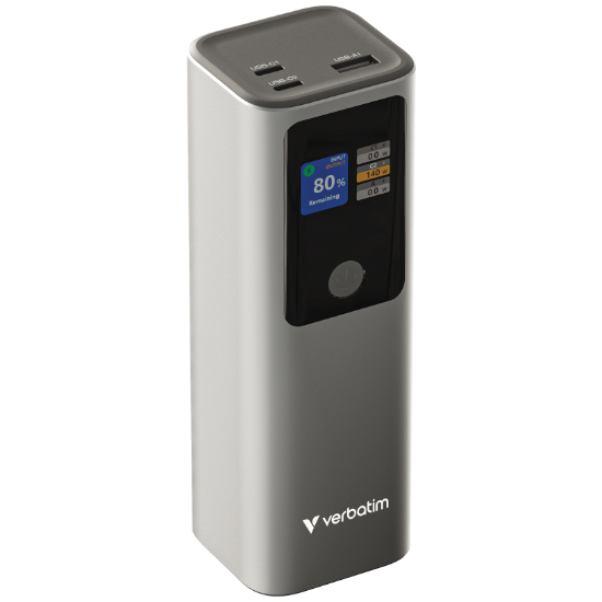 Slika Power Bank Verbatim 27.000mAH Charge 'n' Go 183W max, TFT display