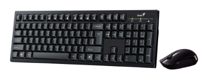 Slika Genius KM-8101, bežična tipkovnica i miš, crna