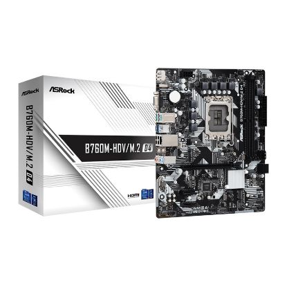 Slika ASRock MB B760M-HDV/M.2, S.1700, DDR4/5333MHz(OC), PCIe 4.0, G-LAN, VGA/DP/HDMI, mATX