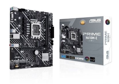 Slika ASUS PRIME H610M-E-CSM, S.1700, 2xDDR5/5600MHz, PCIe 4.0, G-LAN, VGA/HDMI/DP, mATX