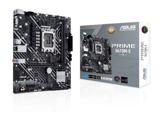 Slika ASUS PRIME H610M-E-CSM, S.1700, 2xDDR5/5600MHz, PCIe 4.0, G-LAN, VGA/HDMI/DP, mATX