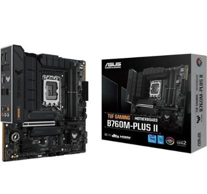 Slika ASUS TUF GAMING B760M-PLUS II, S.1700, 4xDDR5/7800+MHz, PCIe 5.0, 2.5G-LAN, HDMI/DP, mATX