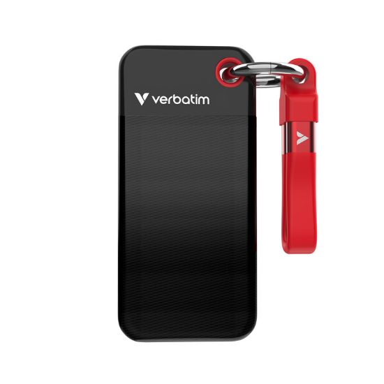 Slika USB 3.2  1 TB Verbatim Pocket, Black/Red, 32192