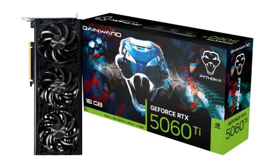 Slika GeForce RTX 5060 Ti 16GB GDDR7 128-bit Gainward Python III V1