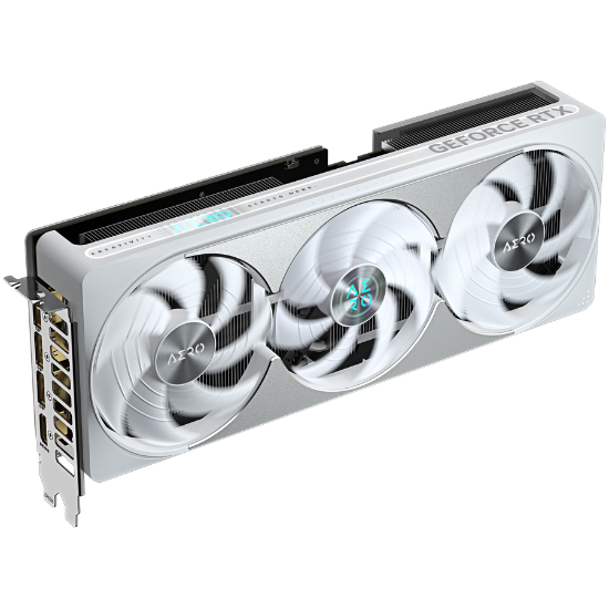 Slika GeForce RTX 5080 16GB GDDR7 256-bit Gigabyte Aero OC SFF 16G, PCI-E 5.0, 3x DP, HDMI, White/Silver