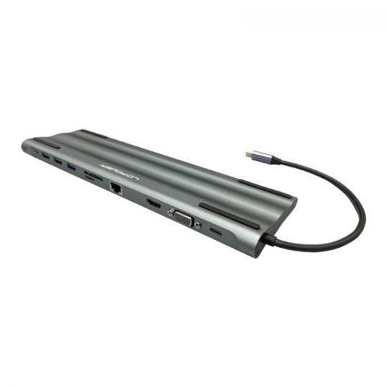 Slika LC-Power LC-HUB-C-MULTI-8 11u1, HDMI, VGA, SD, RJ45, U3