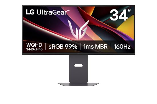 Slika LED 34" LG UltraGear™ WQHD Zakrivljeni Gaming Monitor 34G600A