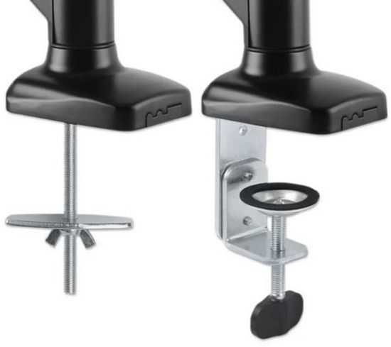 Slika Manhattan nosač stolni monitor 17"-32", 2x 9kg, crni