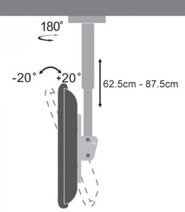 Slika SBOX nosač za monitor, 23" do 43", do 30kg