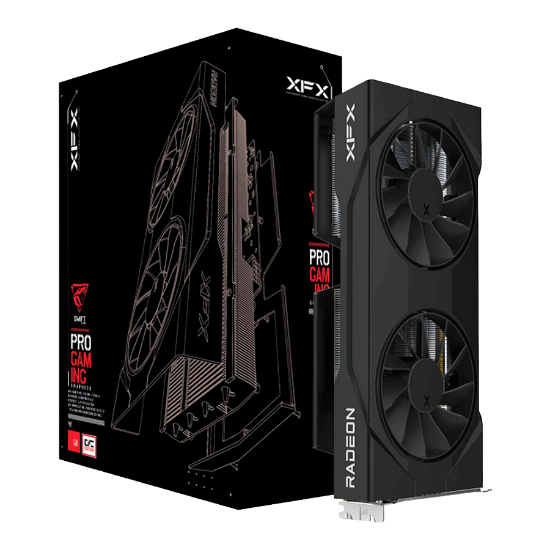 Slika AMD Radeon RX 9060 8GB GDDR6 128-bit XFX SWIFT Gaming Edition, HDMI 2xDP, AMD RDNA 4