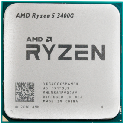 Slika AMD Ryzen 5 3400G (3.7GHz/4.2GHz) 4C/8T, 6MB, 65W, sa hladnjakom