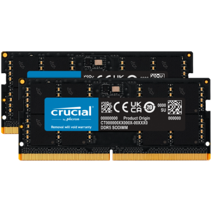 Slika SODIMM DDR5 48 GB x2 Kit 5600 MHz Crucial CL46 (16Gbit), CT2K48G56C46S5