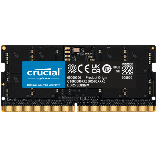Slika SODIMM DDR5 32 GB 5600 MHz Crucial CL46 (16Gbit) Tray, CT32G56C46S5T