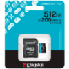 Slika Secure Digital card Micro 512 GB Kingston Canvas Go! Plus, SDCG4/512GB