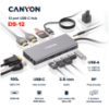 Slika USB Hub 3.0 5-port Canyon DS-12 13 in 1 USB C hub