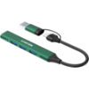 Slika USB Hub 3.0 4-port Canyon DS-02 4 in 1 HUB, USB-A/C, Green