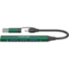 Slika USB Hub 3.0 4-port Canyon DS-02 4 in 1 HUB, USB-A/C, Green