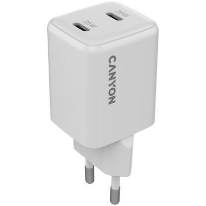 Slika USB punjač zidni CANYON CU35CC 35W 2xPD EU White