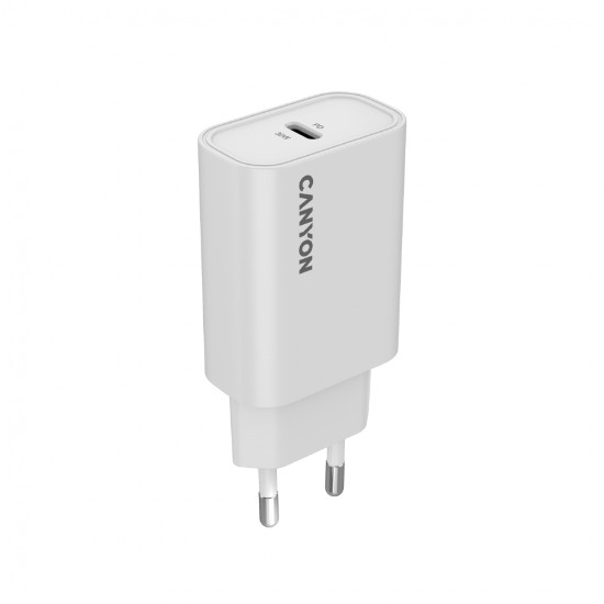 Slika USB punjač zidni CANYON OnCharge 30CL 30W 1xPD EU White