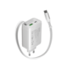 Slika USB punjač zidni CANYON OnCharge 65RC Build-In Cable USB-C 65W White