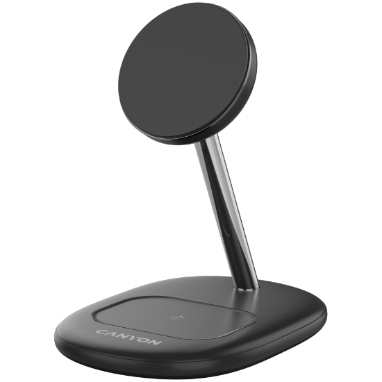Slika CANYON wireless charger WCS-205 15W Qi2 2in1 Black