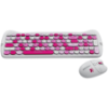 Slika CANYON HSET-W6 EN/AD Keyboard+Mouse Kitty Edition AAA+АА Wireless Pink