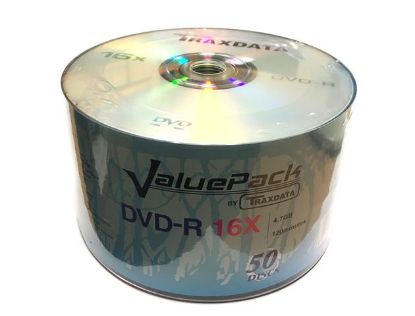 Slika DVD-R Traxdata 16x, 50 komada spindle, Valuepack