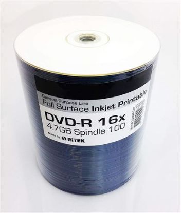 Slika DVD-R Traxdata 16x, Full Printable, 100 komada, White