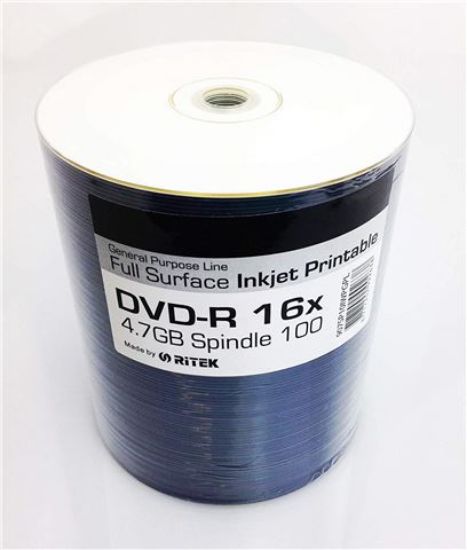 Slika DVD-R Traxdata 16x, Full Printable, 100 komada, White