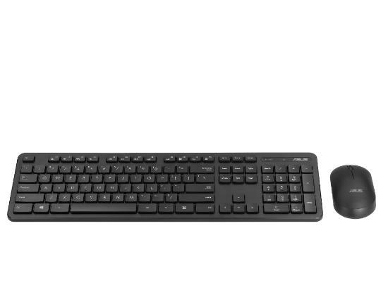 Slika ASUS CW100, bežična tipkovnica i miš, crni