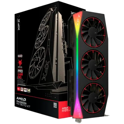 Slika AMD Radeon RX 9070 XT 16GB 256-bit GDDR6 XFX Mercury OC Magnetic Air Edition with RGB HDMI 3xDP