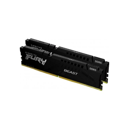 Slika DIMM DDR5 8 GB x2 Kit 6000 MHz Kingston FURY Beast Black EXPO, KF560C30BBEK2-16