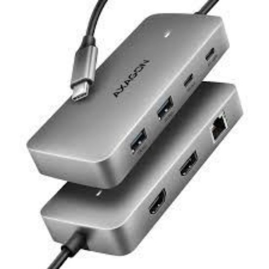 Slika USB Hub 3.2 7-port Axagon HMC-CUB83X2 2x USB3.2 Gen2, 1x USB-C, GLAN, HDMI, DP