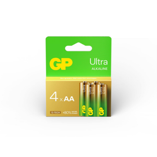 Slika AA (R6) 1,5 V GP LR6-SB4 Ultra Alkaline, 4-pack