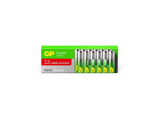 Slika AAA (R03) 1,5 V GP LR03-PAB12 Super Alkaline, 12-pack