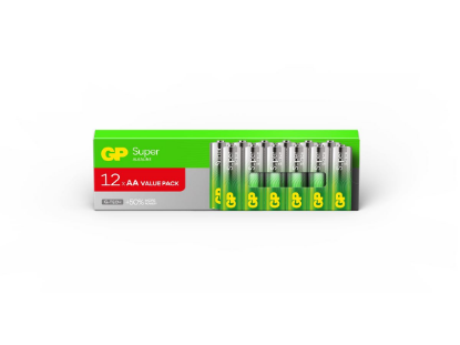 Slika AA (R6) 1,5 V GP LR6-PAB12 Super Alkaline, 12-pack