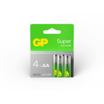 Slika AA (R6) 1,5 V GP LR6-SB4 Super Alkaline, 4-pack