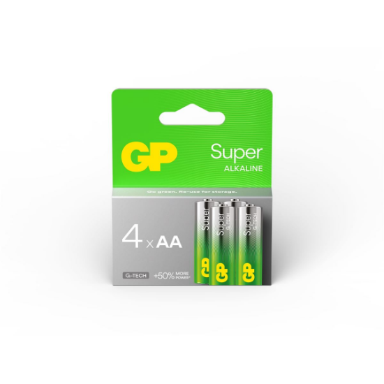 Slika AA (R6) 1,5 V GP LR6-SB4 Super Alkaline, 4-pack
